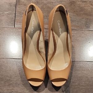 Calvin Klein Snake Print Wedge